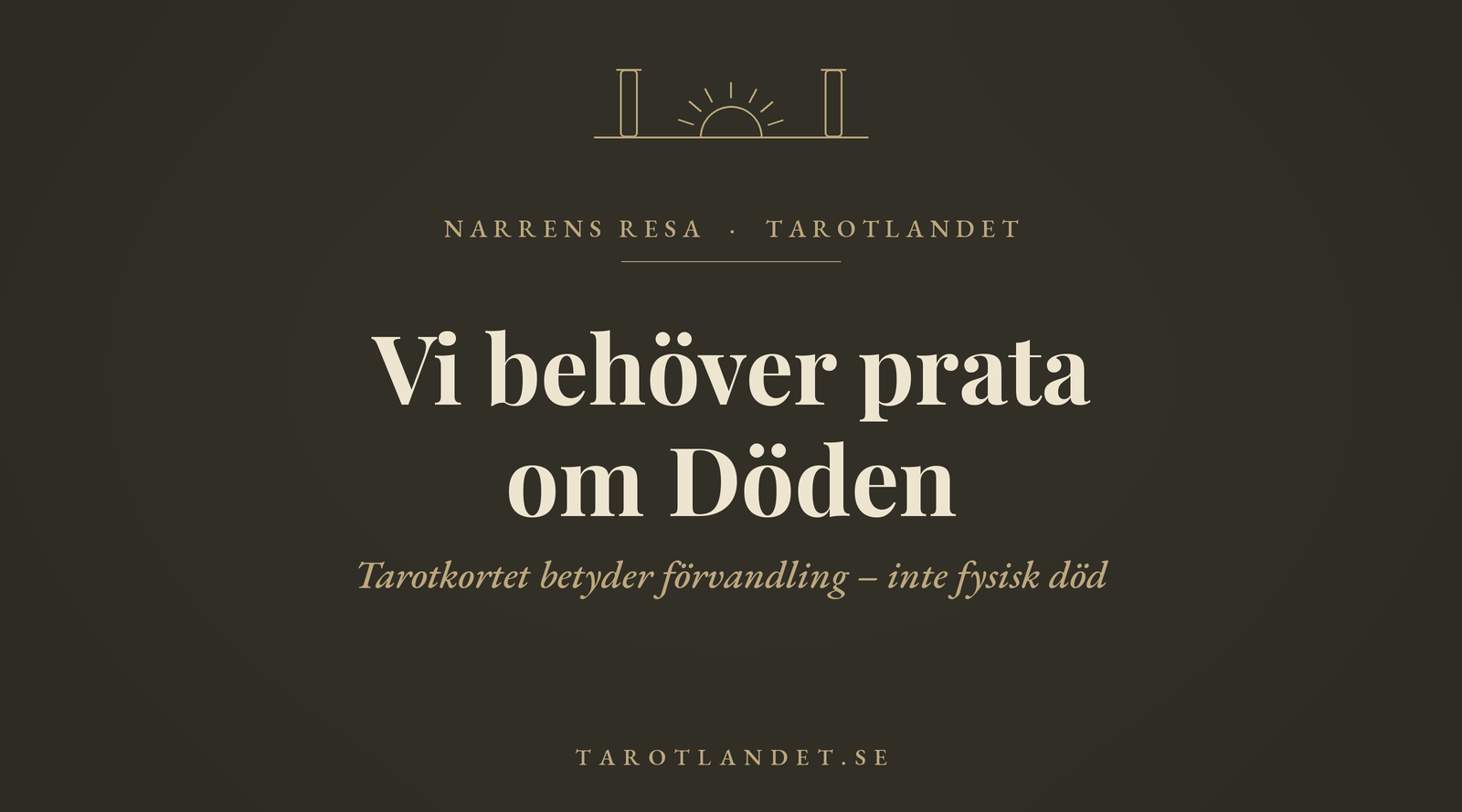 Vi behöver prata om Döden