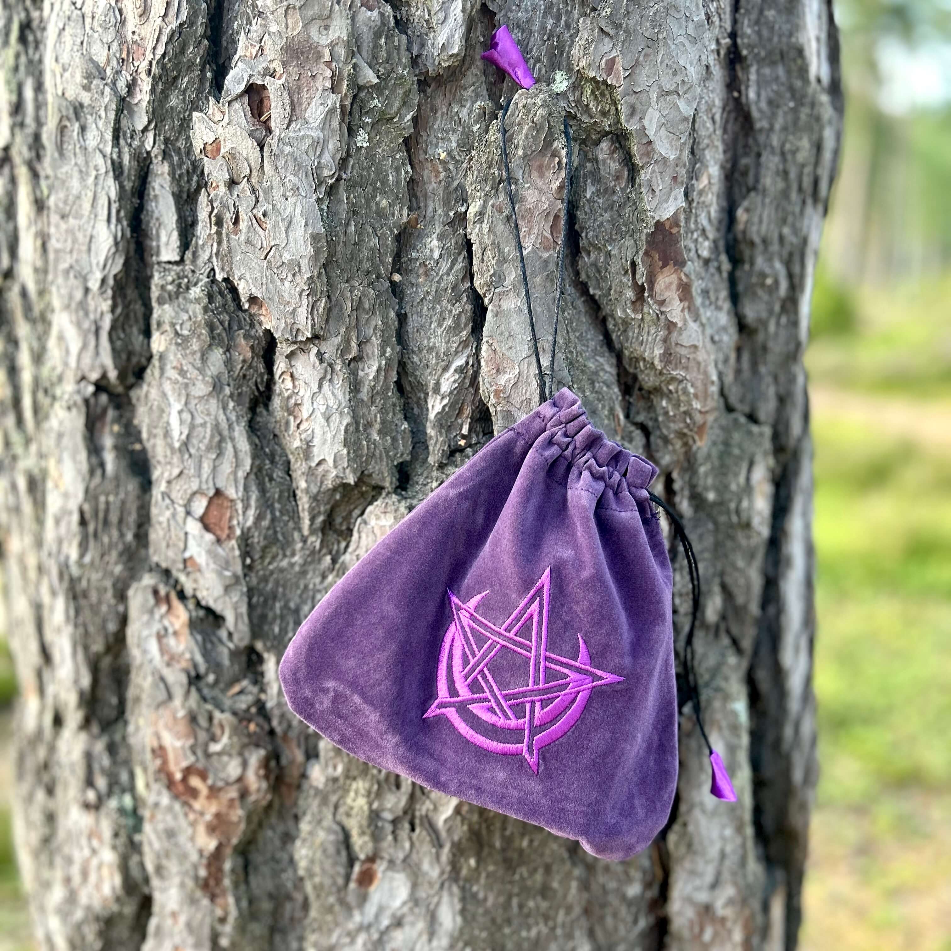 Tarotpåse wicca i sammet