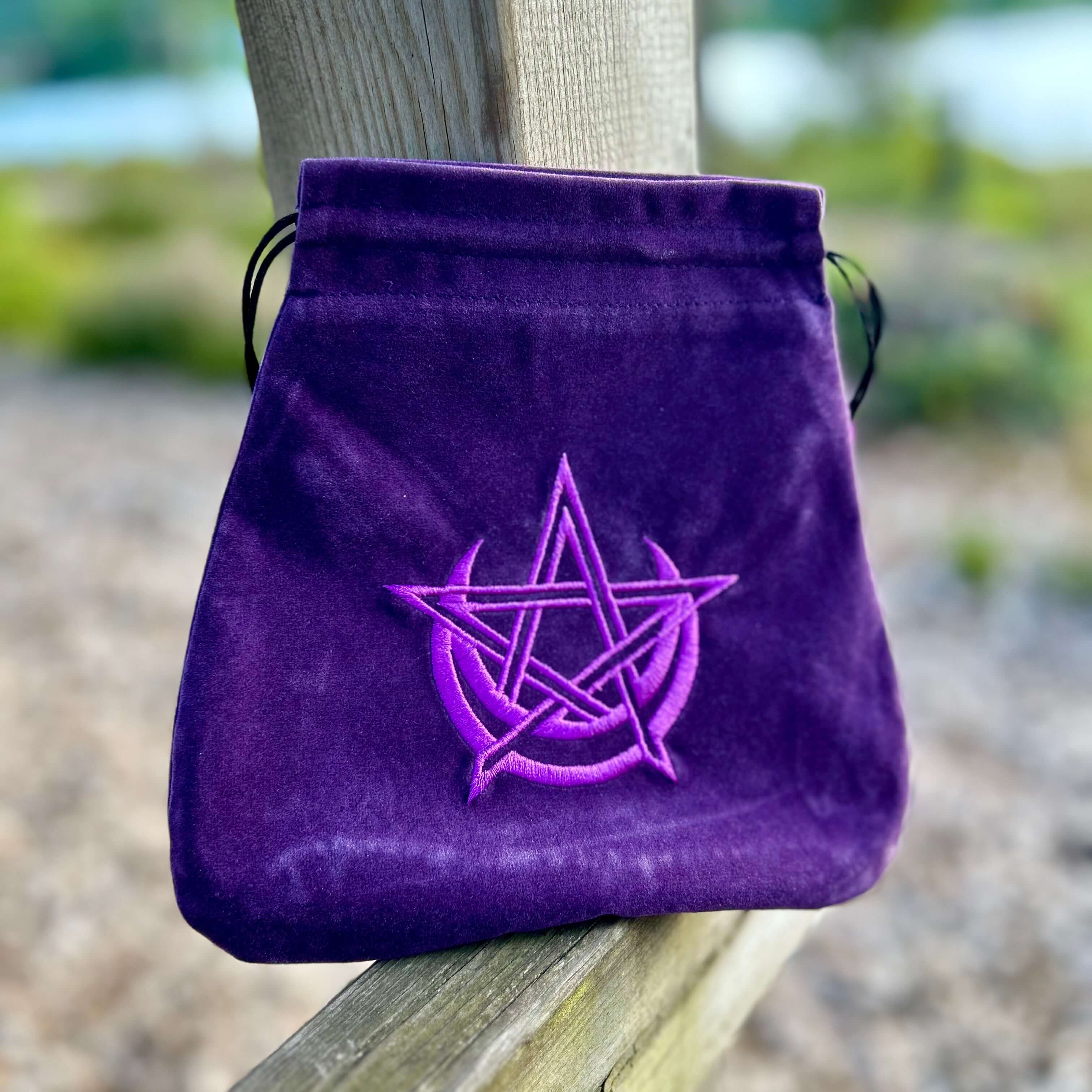 Tarotpåse wicca i sammet