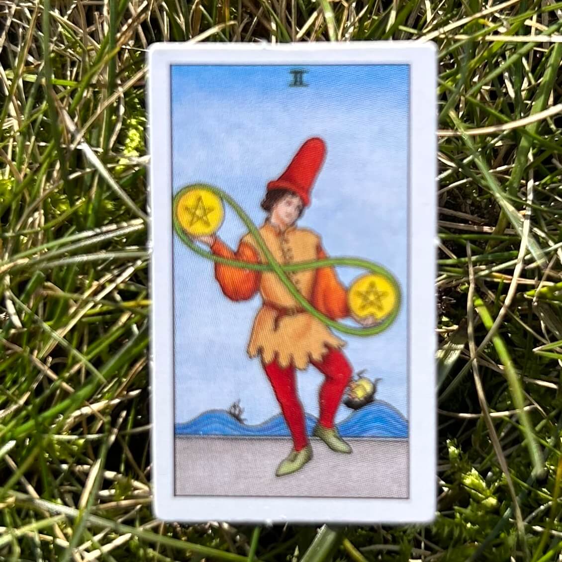 Tiny Universal Waite Tarot nyckelring